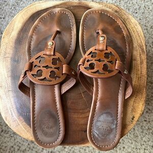 Brown leather Tory Burch Millers
